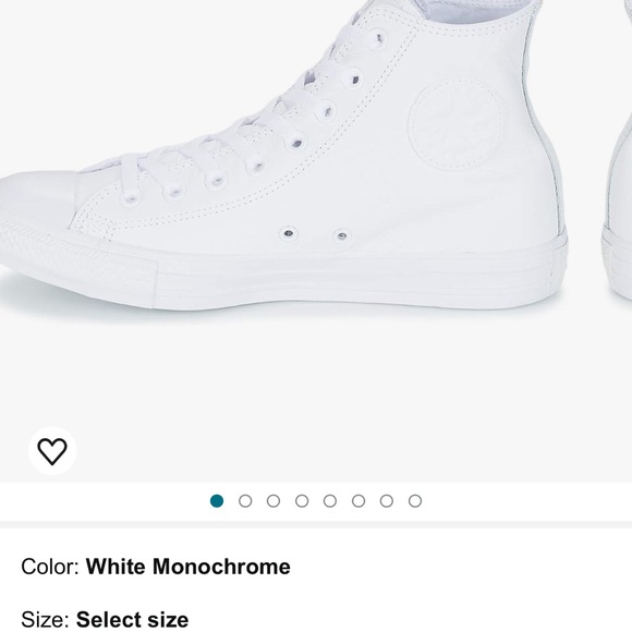 White high top converse - Picture 4 of 5